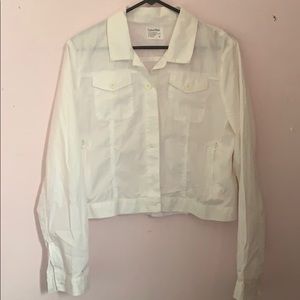 Calvin Klein white jacket NWOT